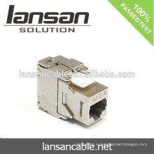 Cat6 FTP Keystone Jack для кабеля RJ45, экранированный серебристый